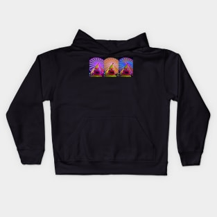 Three colors of Ferris Kids Hoodie